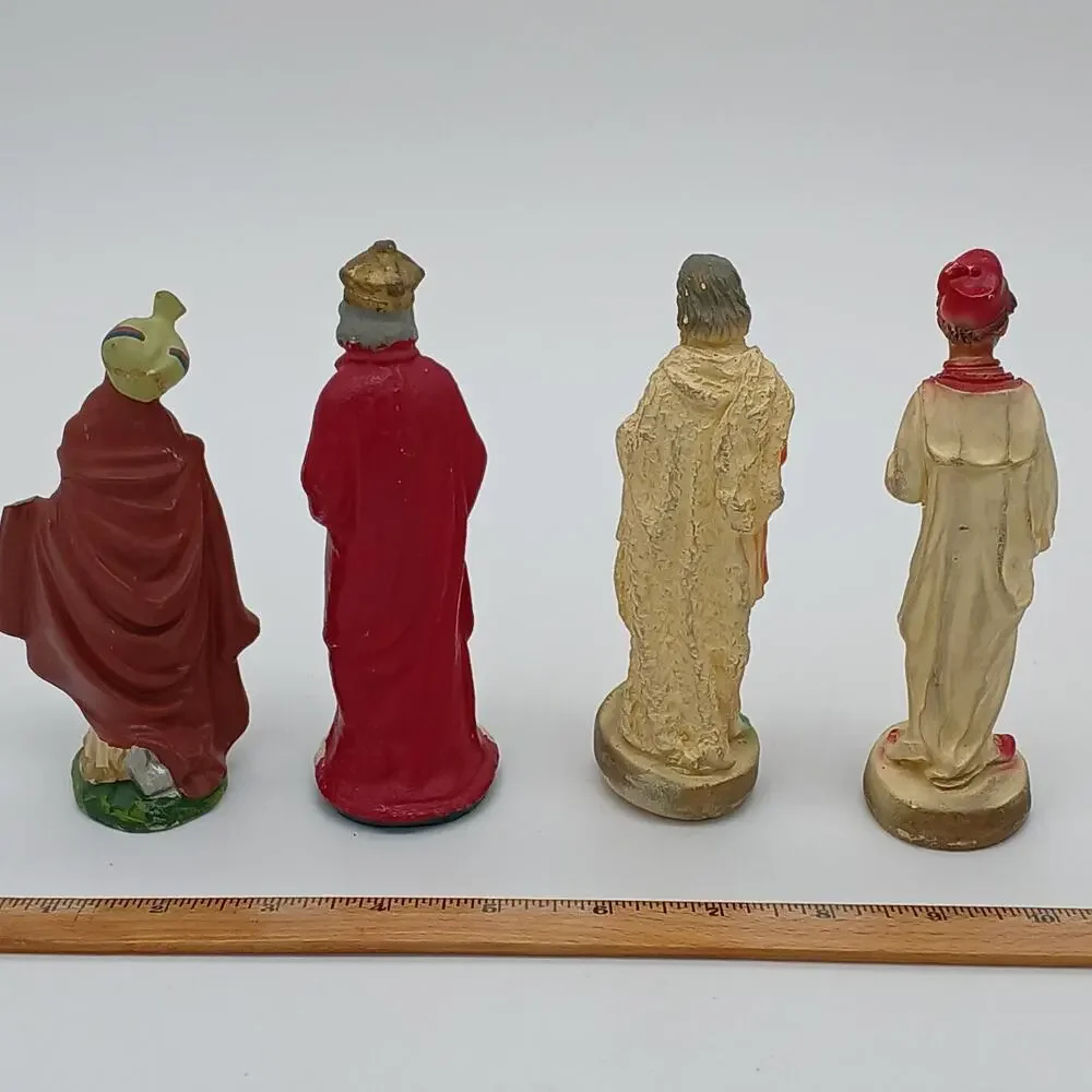 Vintage Nativity Lot of 22: Hand painted, Ceramic, Chalkware, Italy, Japan